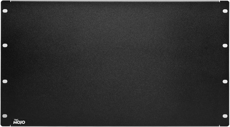 Tecmojo 6U Blank Panel,Rack Mount Plate for 19inch Server Rack,Network Rack,Enclosures and Cabinets,Solid,Black - Image 1